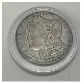 1889 O Morgan Silver Dollar In Protective Case