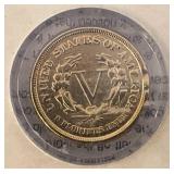 Thev American Historic Society 1883 Racketeer Nickel In Holder