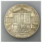 1968 Austria Vienna Parliament Ma Vintage Old Silver 50 Shilling Coin