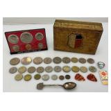 Misc. Collectibles Including Foreign/US Coins And More
