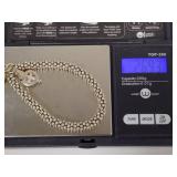 Sterling Silver Caviar Beaded Necklace & Bracelet Set