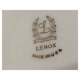 Lenox Two-Tiered Holly & Berry Server w/Gold Accents