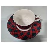 Arita Tartan Plaid Cup/Saucer Sets