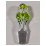 Signed Val Saint Lambert Crystal Decanter w/Stopper