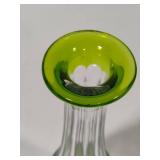 Signed Val Saint Lambert Crystal Decanter w/Stopper