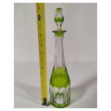 Signed Val Saint Lambert Crystal Decanter w/Stopper