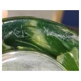 Signed Val Saint Lambert Crystal Decanter w/Stopper