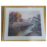 Signed Carl Valente Framed Art