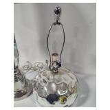 Two Brushed Nickel Table Lamps