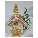 Department 56 "City Lights Christmas Trimmings" Original Snow Village & Chapel