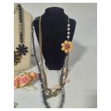 Assorted Floral Themed Jewelry