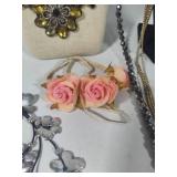 Assorted Floral Themed Jewelry