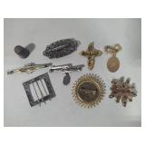 Vintage Brooches, Clip & Thimble