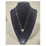 Swarovski Crystal Swan Pendant & Necklace