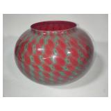 Vietri Italian Handblown Glass Wide-Mouthed Vase