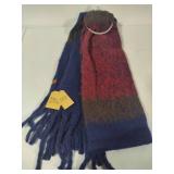 Frye and Co Oversized Wool Blanket Scarf "Heritage Navy"  *New w/Tags*