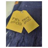 Frye and Co Oversized Wool Blanket Scarf "Heritage Navy"  *New w/Tags*