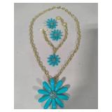 *Rare* Heidi Daus "Flower Power" Necklace/Bracelet/Earring Set