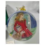 Li Bien Hand Painted Glass Vintage Ornaments