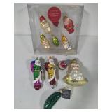 Mouth Blown Glass Ornaments - Some Vintage