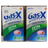 Gas-X Extra Strength Antigas Chewable Cherry Crème Tablets  (set of 2)