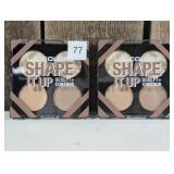 L.A. Colors Shape It Up Sculpt & Contour Palette (set of 2)