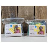 Room Essentials - bath set shower cap with elastic trim (set of 2)