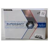Callaway Supersoft Splatter Golf Balls - Blue: Rubber Core, Ionomer Shell, 12 Pack