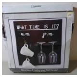 trueliving essentials Wine Glass & Coffee Mug Wall Hanger