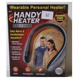 Handy Heater Freedom, Wearable Ceramic Heater, Rechargeable USB