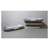 Set of 2 trueliving collapsible bucket