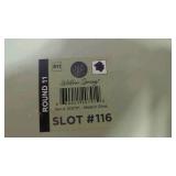 Willow Spring Grey Welcome Sign carved in cursive with black hooks 19 in X 6