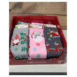 12 Pack Majestic Ladies Light Up Knee High Socks - Christmas