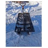 Nice Metal Utility Cart with Sides