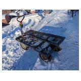 Nice Metal Utility Cart with Sides