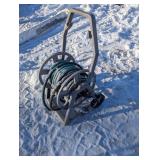Poly Garden Hose Cart with Hose