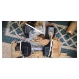 A lot of a Pair of 40LB Rubber Hex Dumbbells ( NEW)