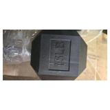 A lot of a Pair of 15LB Rubber Hex Dumbbells ( NEW)