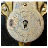 Yale & Towne MFG CO. Antique Chest with Insert and Lock (no key)