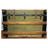 Eagle Lock Co. Antique Steamer Trunk with Lock (No key)