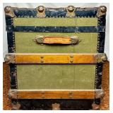Eagle Lock Co. Antique Steamer Trunk with Lock (No key)