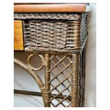 Ypsilanti Furniture Co. Antique Wicker Desk and Chair