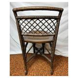 Ypsilanti Furniture Co. Antique Wicker Desk and Chair