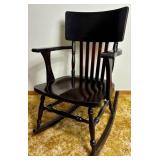 Plymouth Chair Co. Antique Rocking Chair