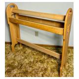 Quilt Rack with Letter "E" Cutout