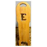 Quilt Rack with Letter "E" Cutout