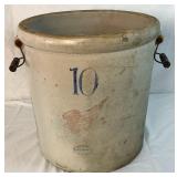 Antique Red Wing Union Stoneware 10 Gallon Crock