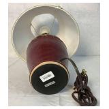 Pottery Collection - Burgundy & Greens - Lamp, Vases and Bowl