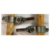 Vintage Row Boat Oar Set with Feather Brand Caviness Oak Locks Woodworking Co. 7