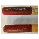 Vintage Row Boat Oar Set with Feather Brand Caviness Oak Locks Woodworking Co. 7